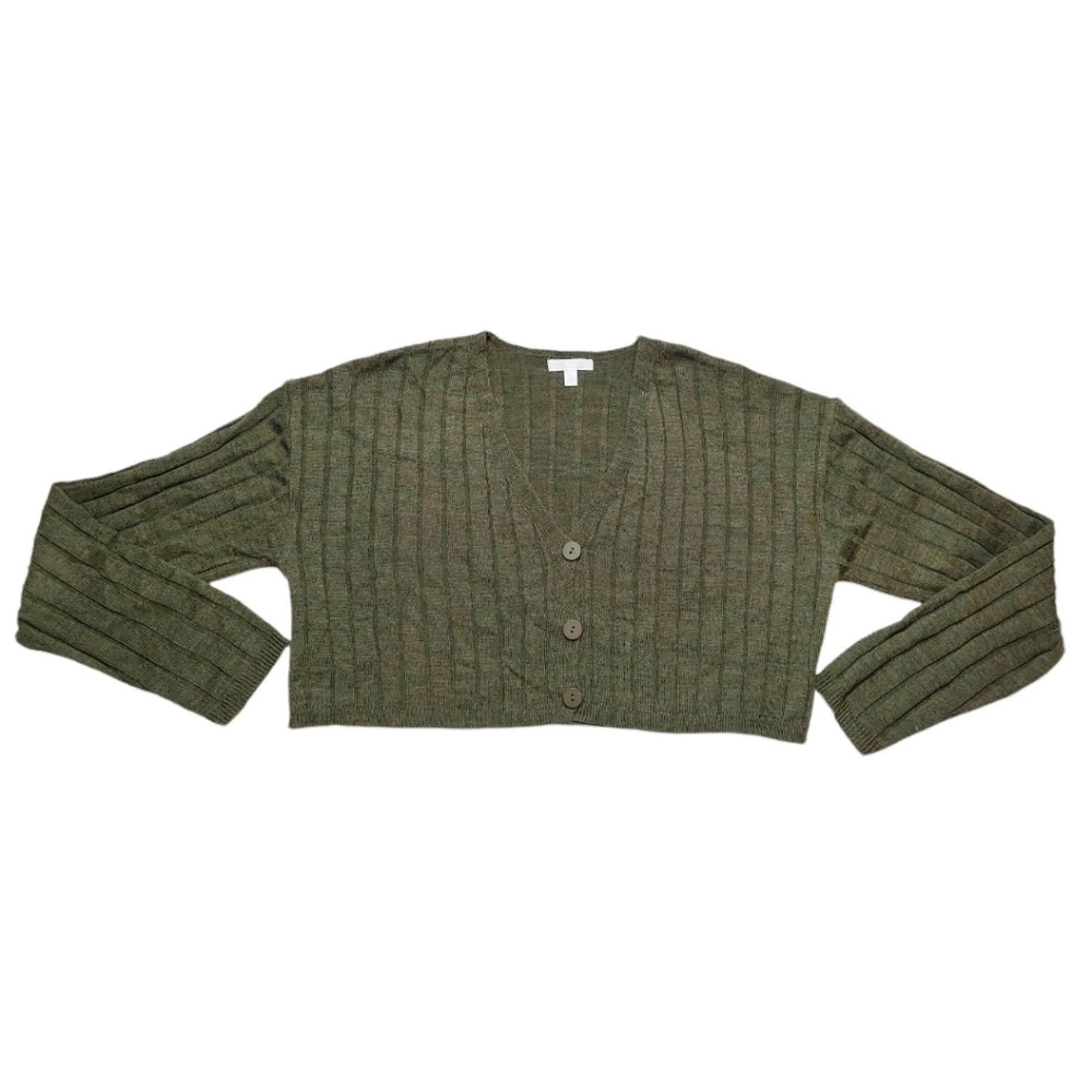 NWOT Abound Cardigan Sweater Size L Green - Picture 1 of 9
